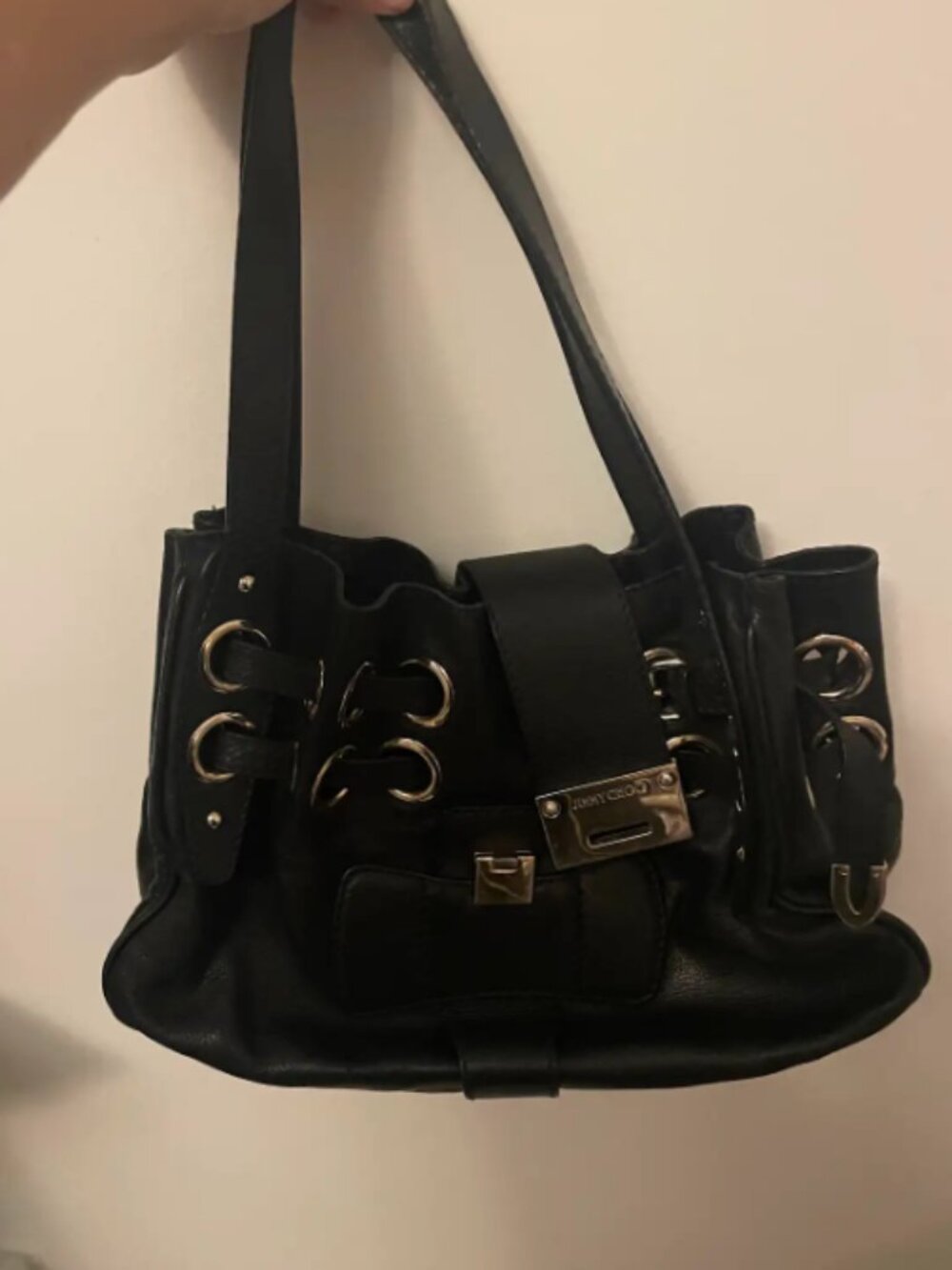 Jimmy Choo Ramona, Black and Gold